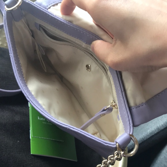 SOLD-Kate Spade Lambskin Crossbody Bag - Picture 4 of 5
